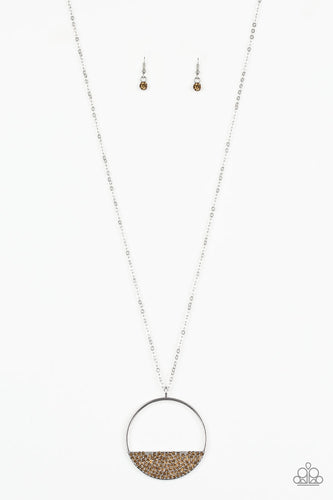 Bet Your Bottom Dollar Brown Necklace