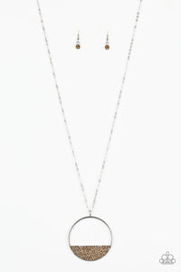Bet Your Bottom Dollar Brown Necklace