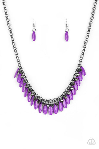 Jersey Short Purple Necklace
