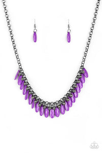 Jersey Short Purple Necklace