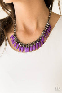 Jersey Short Purple Necklace