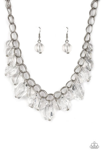 Gorgeously Globetrotter White Necklace