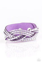Load image into Gallery viewer, Bring On The Bling Purple Bracelet