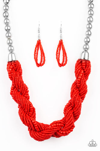 Savannah Surfin Red Necklace