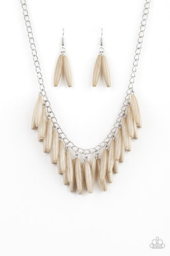 Full Of Flavor Brown Necklace