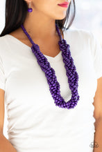 Load image into Gallery viewer, Tahiti Tropic Purple Necklace