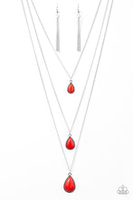 Load image into Gallery viewer, Mountain Tears Red Necklace