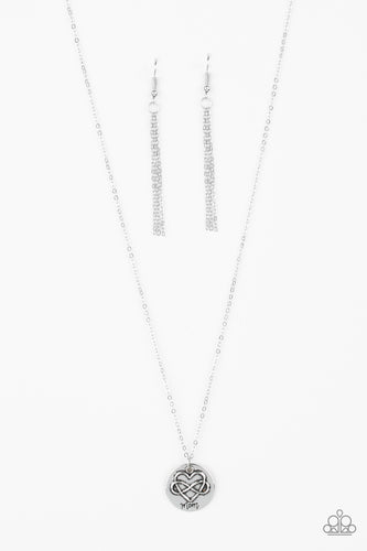 Home Is Where Mom Is Silver Necklace
