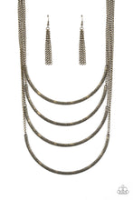 Load image into Gallery viewer, It Will Be Over MOON Brass Necklace