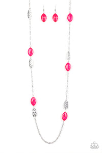 Beachfront Beauty Pink Necklace