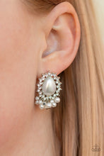 Load image into Gallery viewer, Castle Cameo White Earring