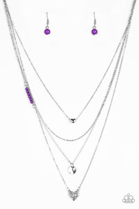 Gypsy Heart Purple Necklace