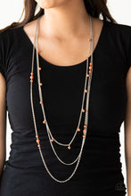 Load image into Gallery viewer, Laying The Groundwork Orange Necklace