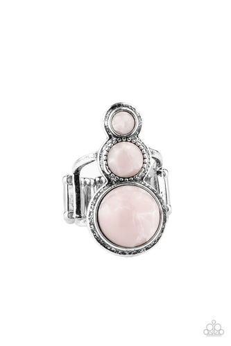Marbled Magnificence Pink Ring