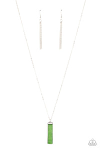Set In GEMSTONE Green Necklace