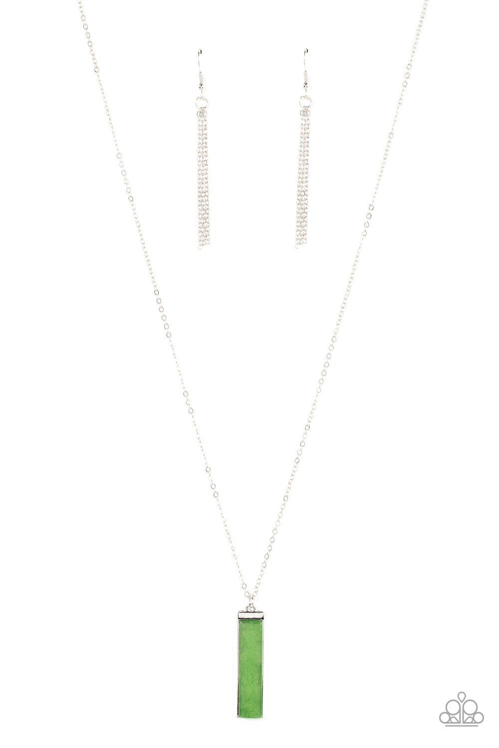 Set In GEMSTONE Green Necklace
