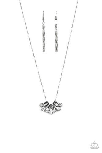 Slide Into Shimmer Black Necklace