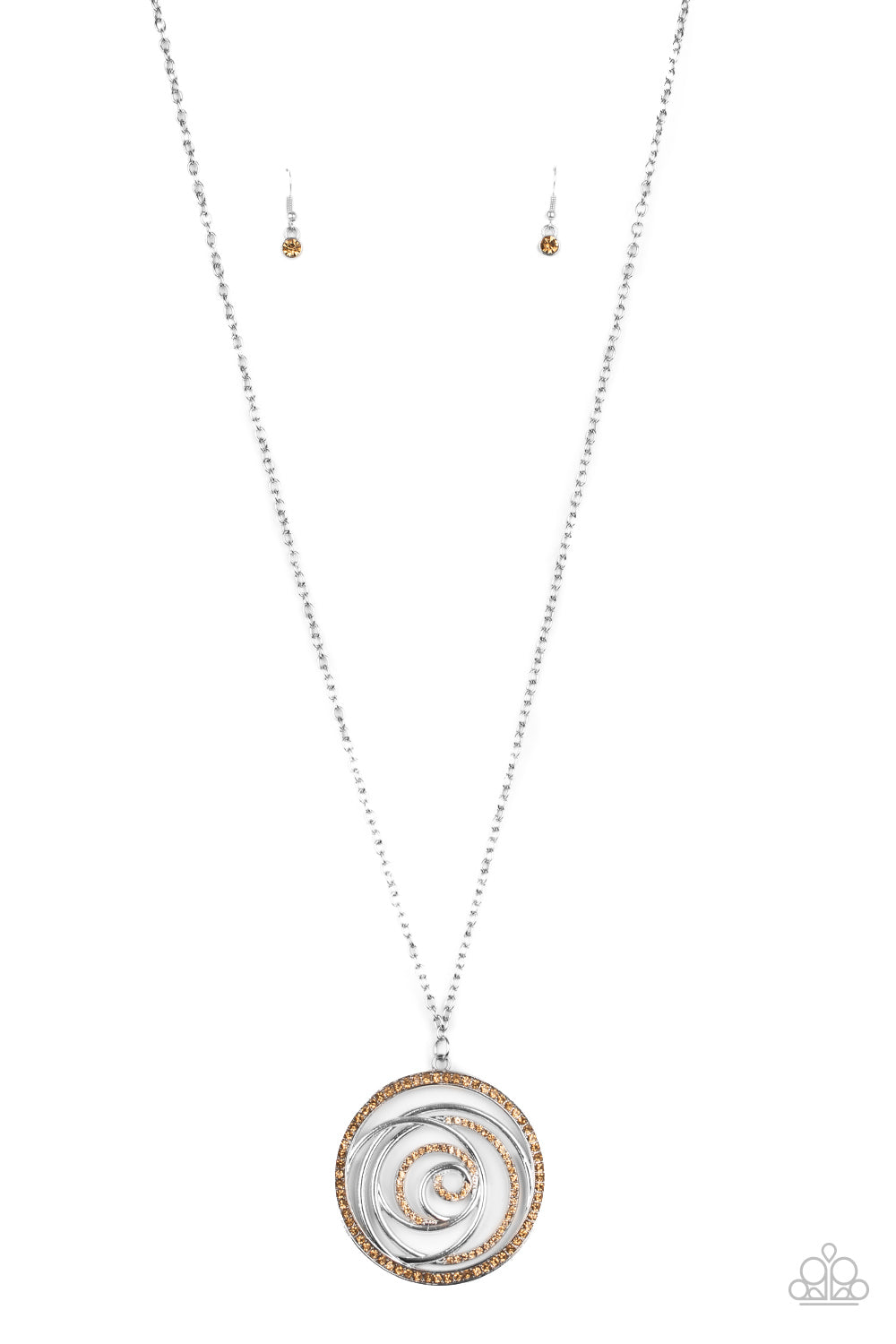 Subliminal Sparkle Brown Necklace