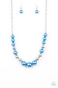 Take Note Blue Necklace