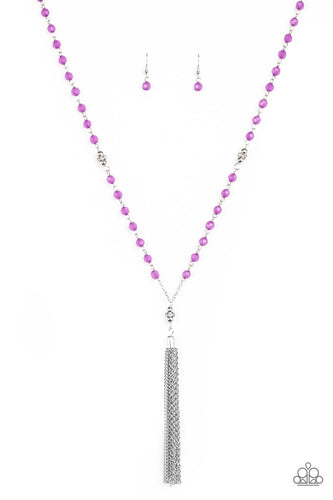 Tassel Takeover Purple Necklace