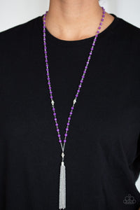 Tassel Takeover Purple Necklace