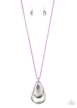 Load image into Gallery viewer, Texture Trekker Purple Necklace