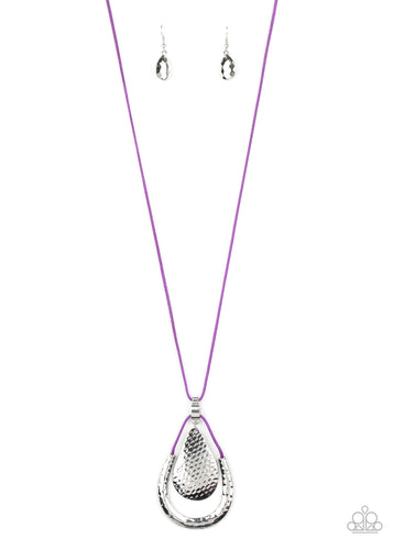 Texture Trekker Purple Necklace
