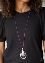 Load image into Gallery viewer, Texture Trekker Purple Necklace