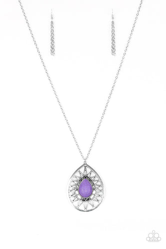 Summer Sunbeam Purple Necklace