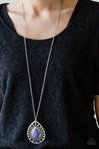 Summer Sunbeam Purple Necklace