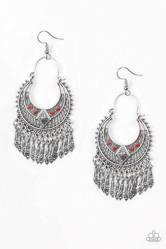 Walk On The Wildside Red Earring