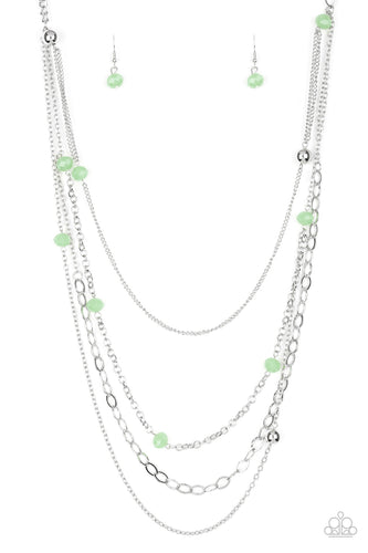 Glamour Grotto Green Necklace