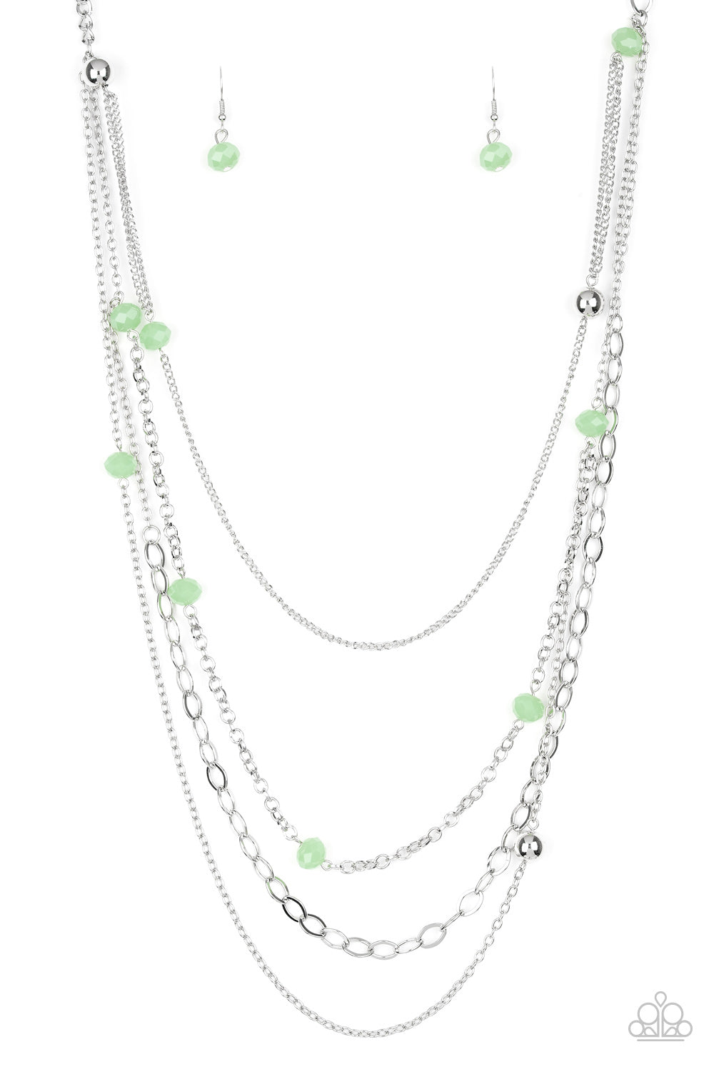 Glamour Grotto Green Necklace