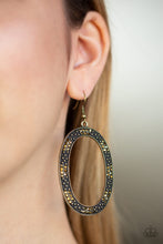 Load image into Gallery viewer, Rhinestone Rebel Brass Earring