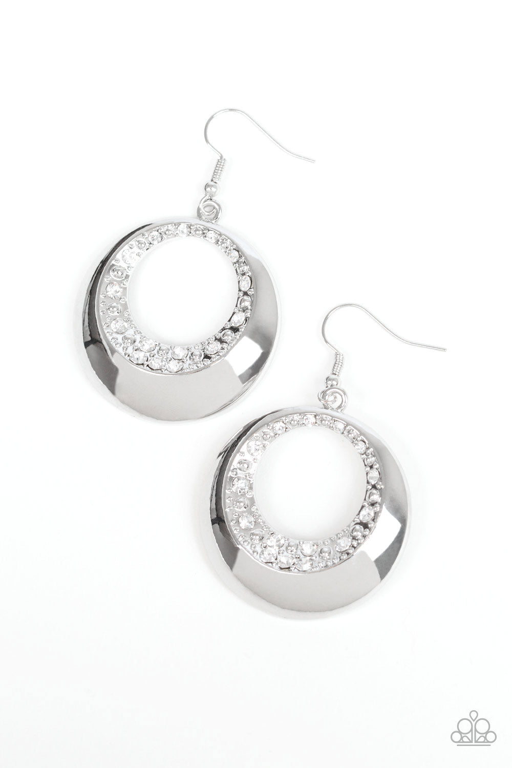 Ringed In Refinement White Earring