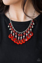 Load image into Gallery viewer, Beauty School Drop Out Red Necklace