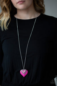 Southern Heart Pink Necklace