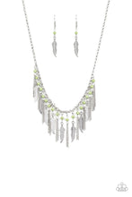 Load image into Gallery viewer, Feathered Ferocity Green Necklace