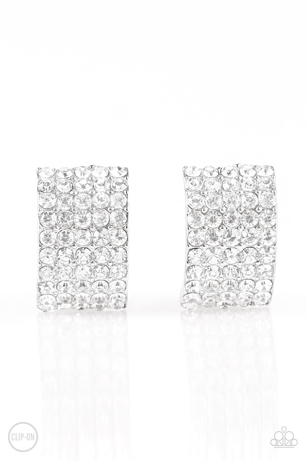 Hollywood Hotshot White Earring