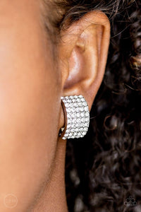 Hollywood Hotshot White Earring