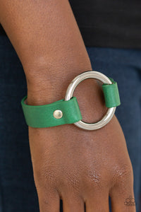 Rustic Rodeo Green Bracelet