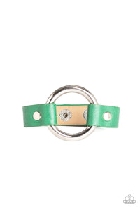 Rustic Rodeo Green Bracelet