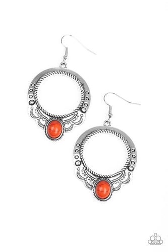 Natural Springs Orange Earring