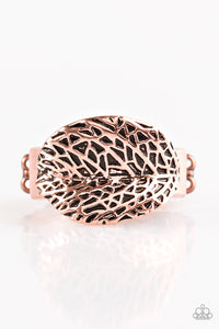 Never Leaf Me Copper Ring
