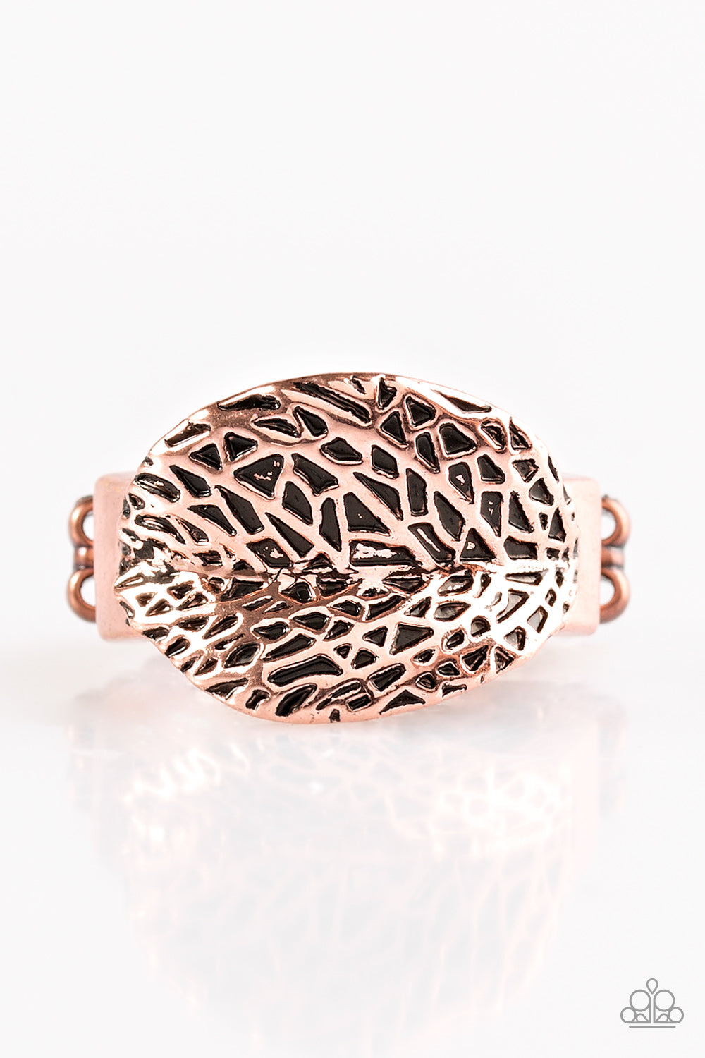 Never Leaf Me Copper Ring