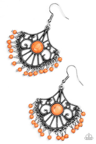 Stone Lagoon Orange Earring