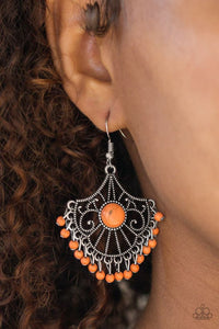 Stone Lagoon Orange Earring