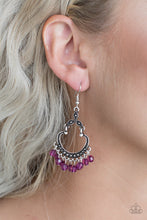 Load image into Gallery viewer, Babe Alert Purple Earring