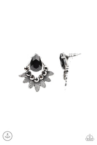 Crystal Canopy Black Earring