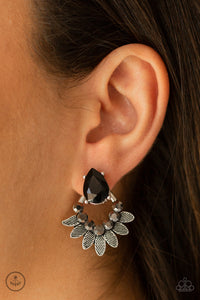 Crystal Canopy Black Earring